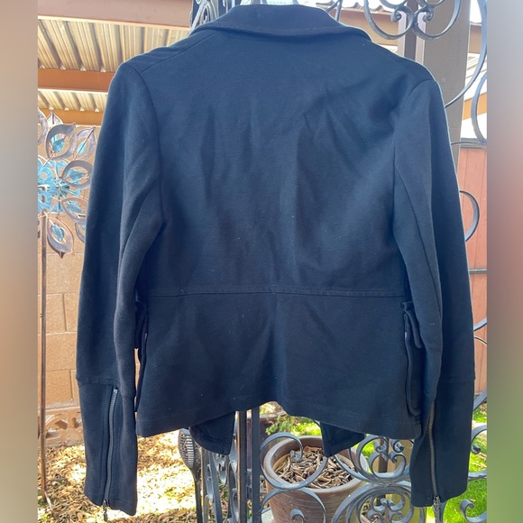 Anthropologie Delicate Ribbed Texture with Zippers on Long Sleeves Blazer XS - Picture 2 of 16